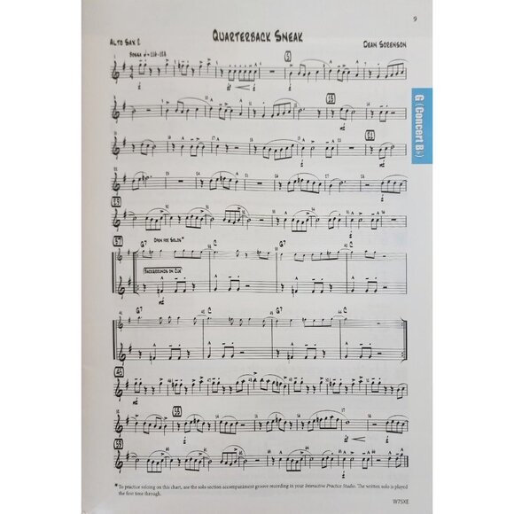First Place For Jazz Dean Sorenson Alto Saxophone Introductory Method Book c8 - Picture 3 of 4